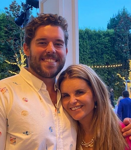 Image: Christopher Schwarzenegger with his mother Maria Shriver. 